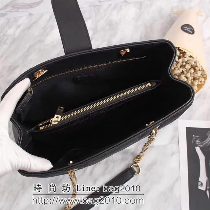 YSL聖羅蘭 經典款 互扣式金屬YSL標誌 原版南非皮肩背包 F26587 YAS1070